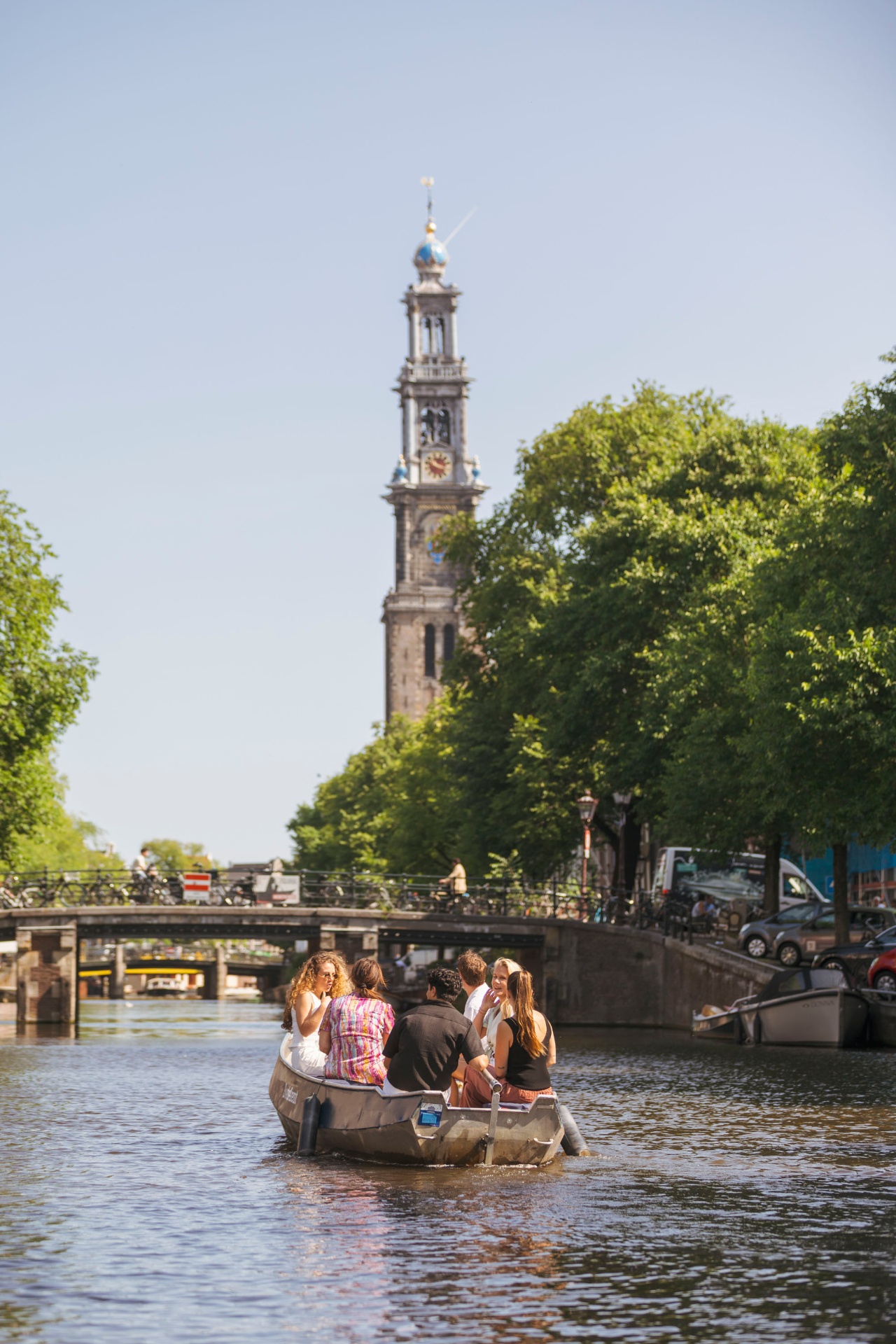 Louer un bateau Amsterdam - Westertoren et canaux